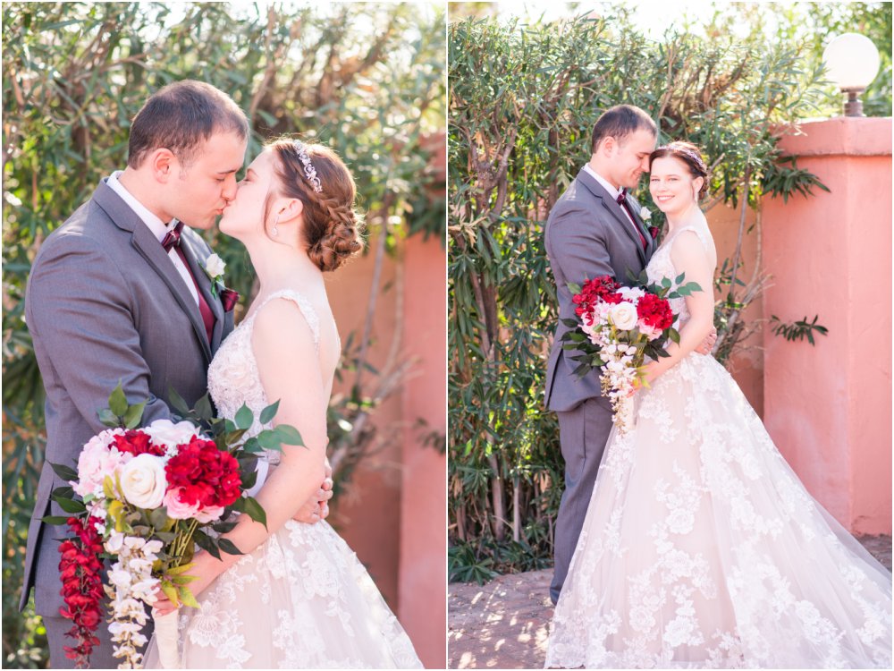 Arizona Inn wedding in Tucson bride and groom portraits