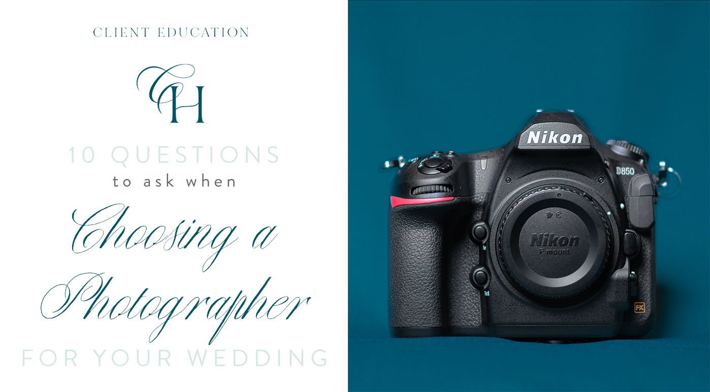 list of important questions a client should ask their potential wedding photographer