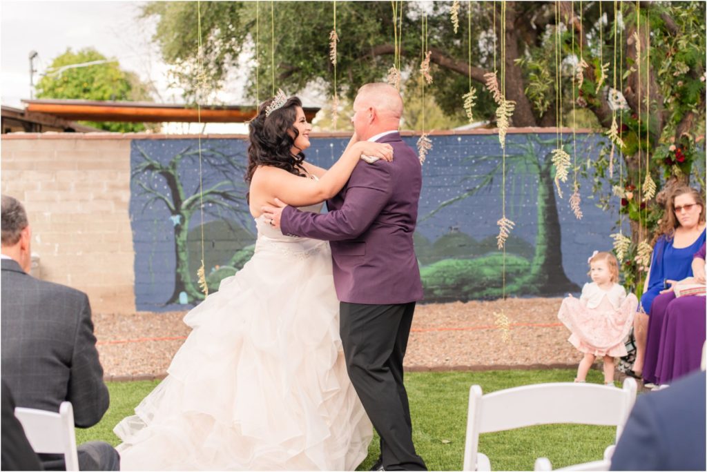 first dance at vow renewal in Tucson