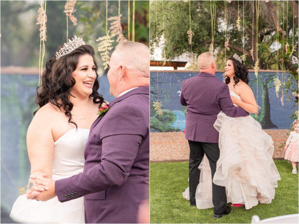 first dance at vow renewal in Tucson
