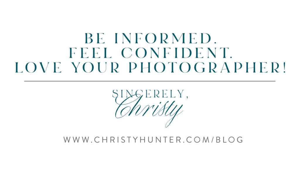 Be Informed so that you can choose your Wedding Photographer with confidence