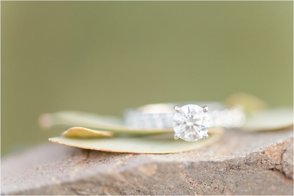 engagement ring photo from Tucson wedding photographer Christy Hunter