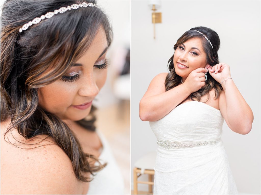 Getting Ready Bridal Portraits with bride at La Mariposa wedding photographer Christy Hunter Photography