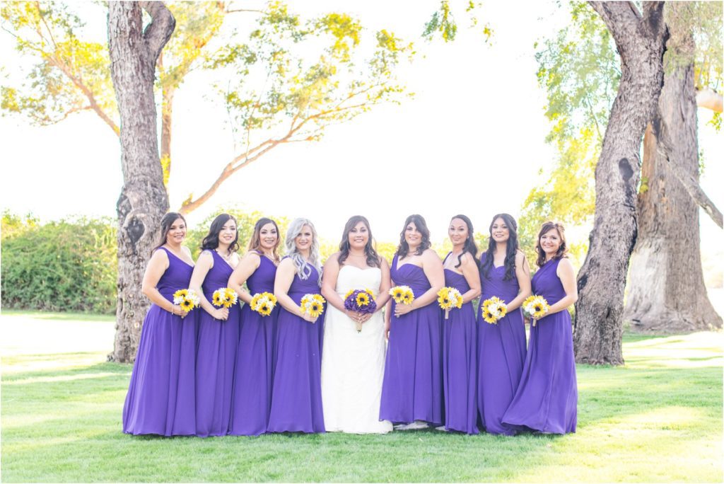 bridal party portraits at La Mariposa in Tucson by wedding photographer Christy Hunter Photography