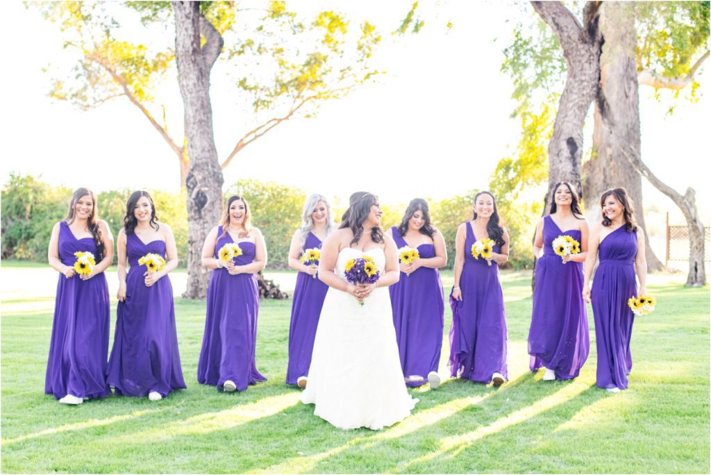 bridal party portraits at La Mariposa in Tucson by wedding photographer Christy Hunter Photography