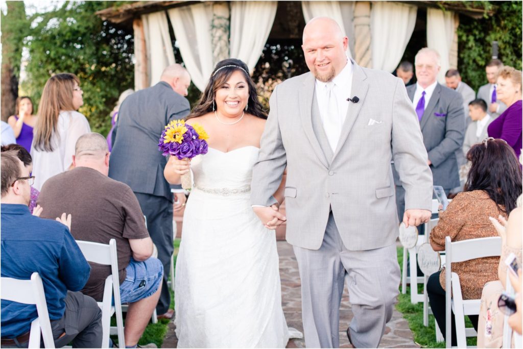 wedding ceremony at La Mariposa in Tucson by wedding photographer Christy Hunter Photography