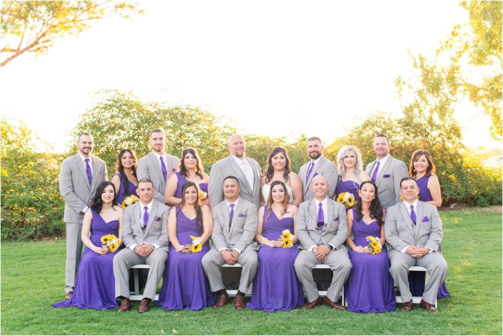 bridal party portrait at La Mariposa in Tucson by wedding photographer Christy Hunter Photography
