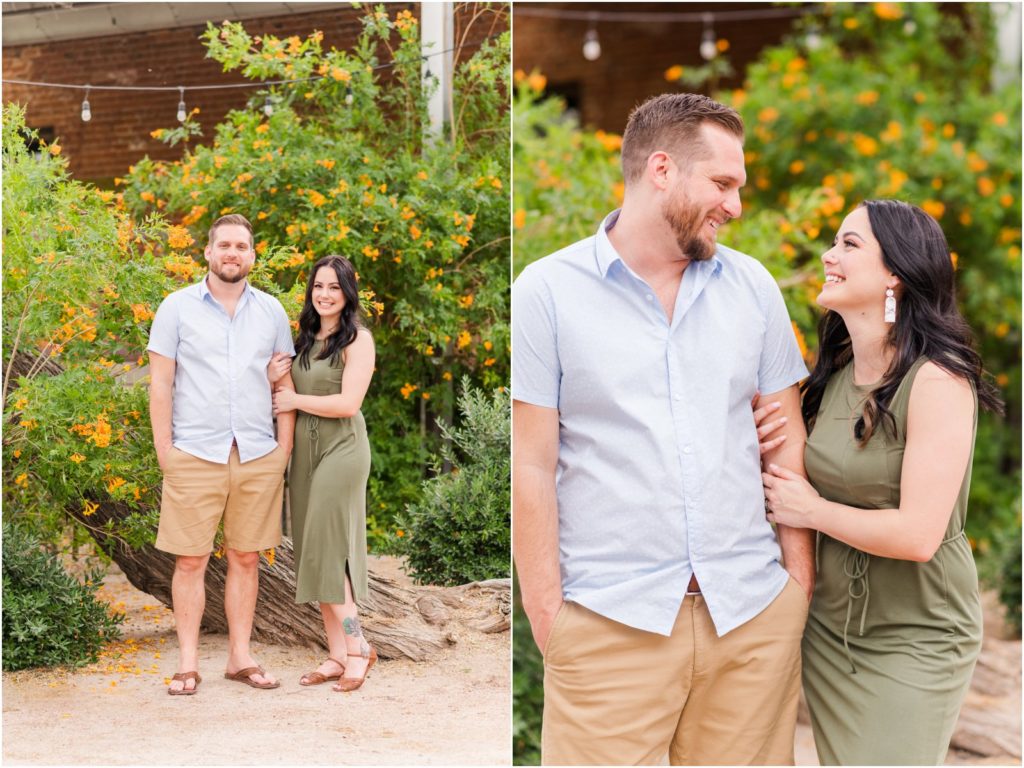 engagement photos in downtown Tucson