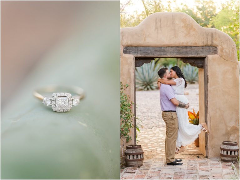 Catalina Foothills Estate Engagement Session Karen + Joey