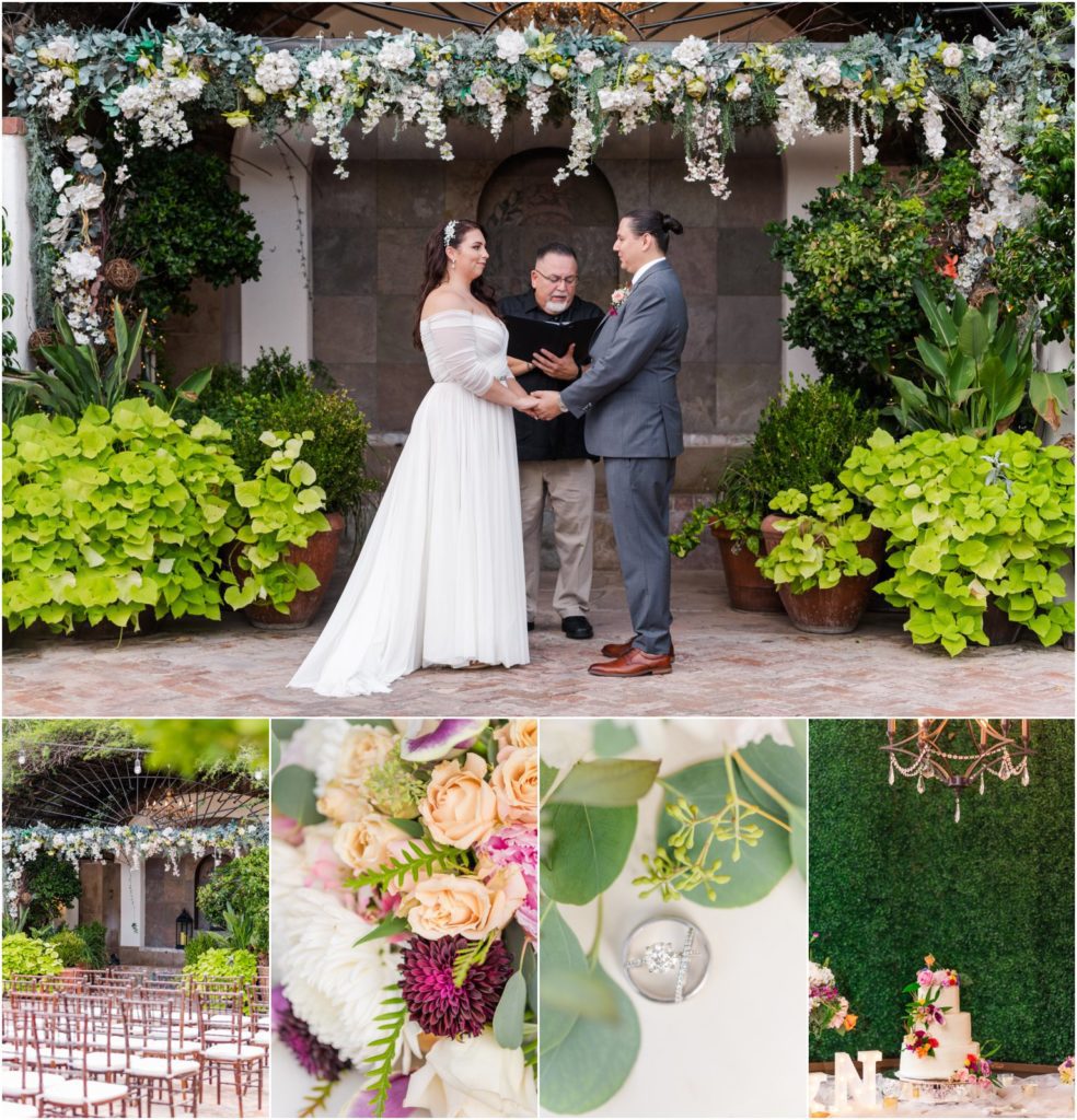 intimate summer wedding at Stillwell House and Gardens in downtown Tucson AZ by Christy Hunter Photography