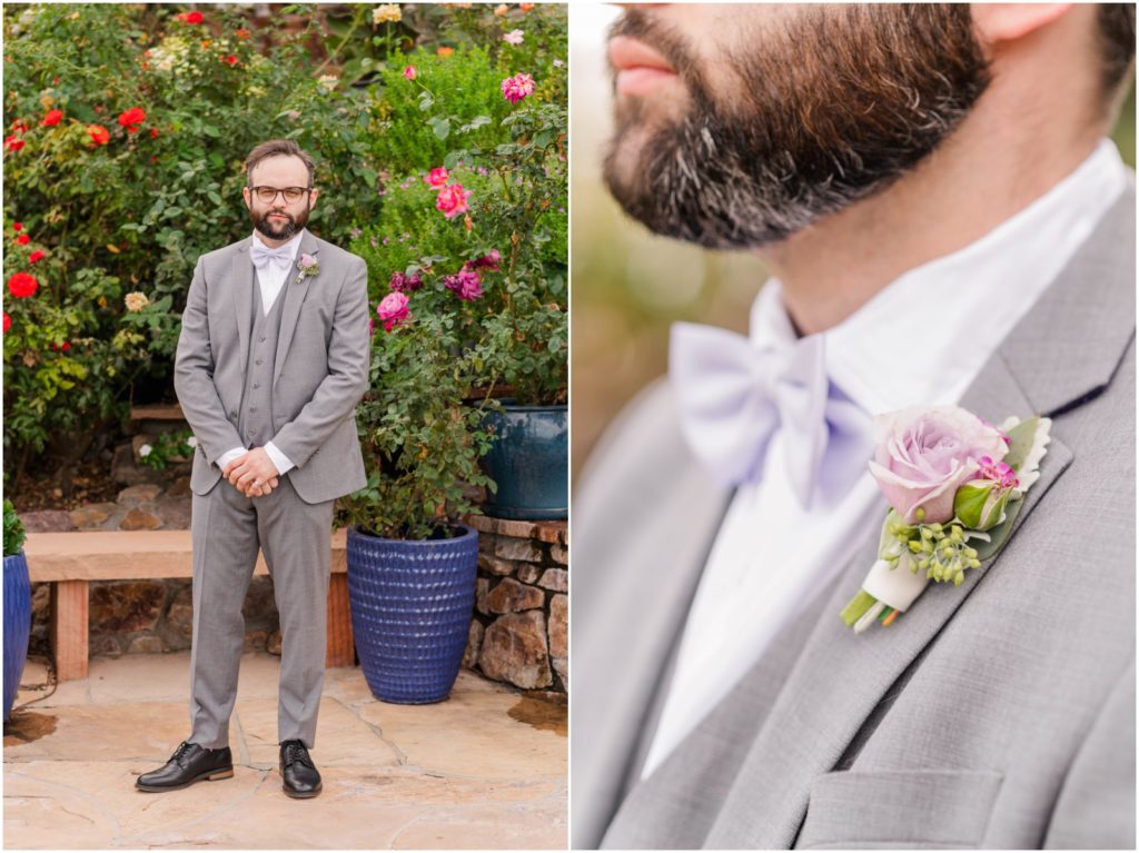 groom portraits at Saguaro Buttes wedding venue before ceremony