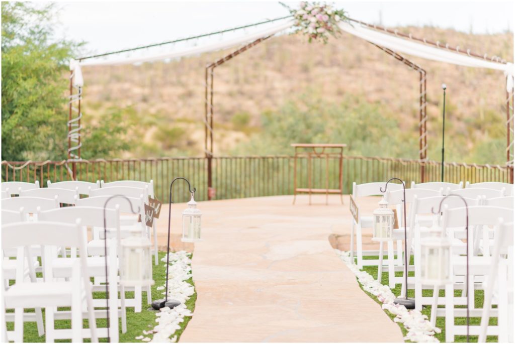 Jewish wedding ceremony at Saguaro Buttes wedding in Tucson