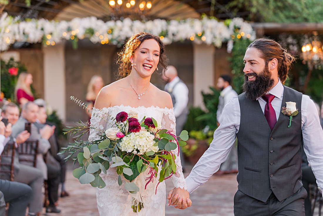 winter wedding at the Stillwell House and Gardens in Tucson, AZ