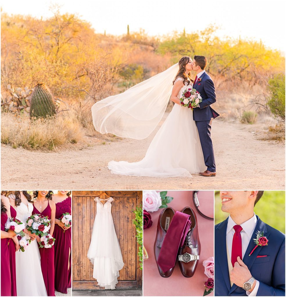 Spring wedding at Saguaro Buttes venue in Tucson