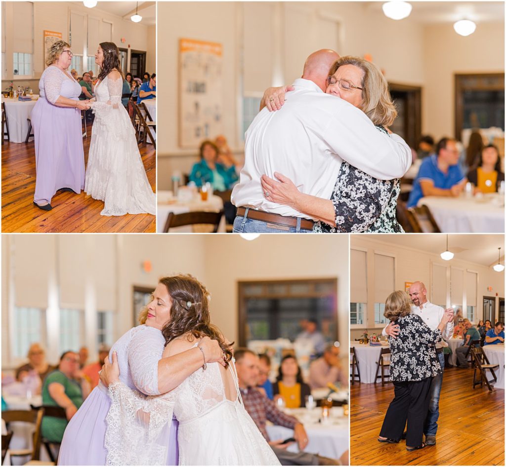 special dances with bride and her mom and groom and his mom